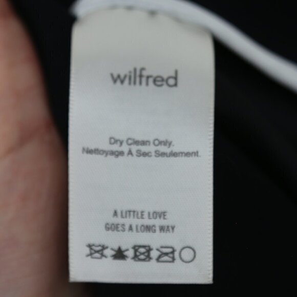 Wilfred Clotilde Pant Black Pleated Front High Rise Japanese Crepe - Picture 5 of 8